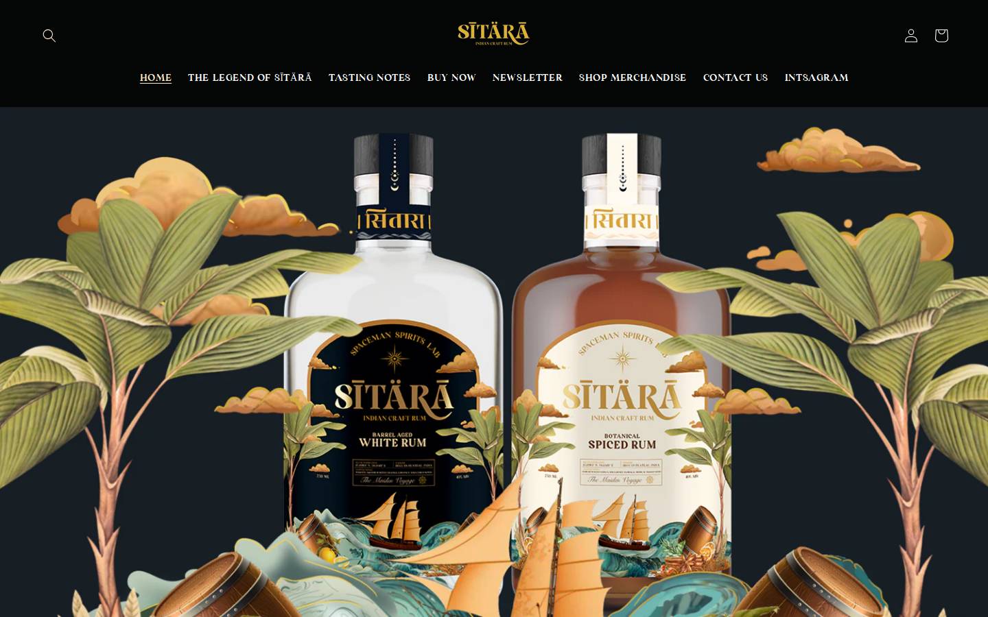 sitararum.com homepage screenshot