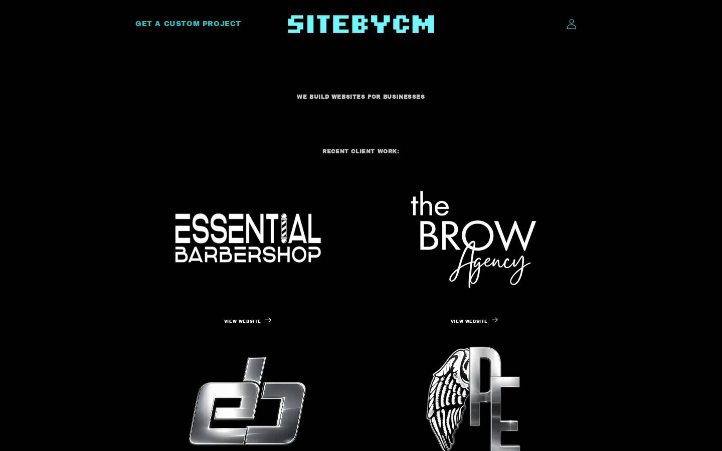sitebycm.com homepage screenshot