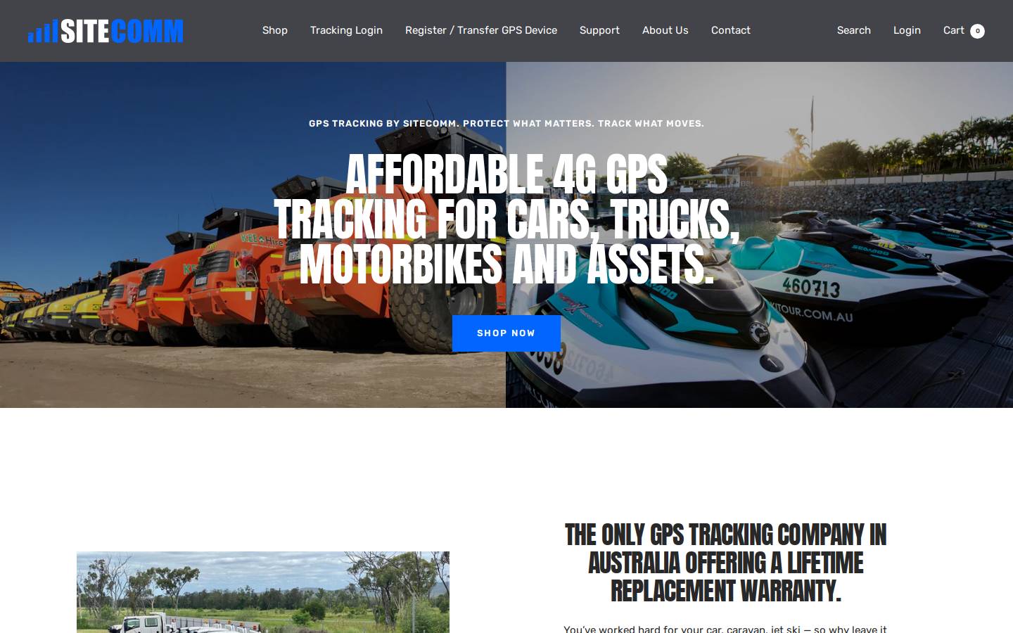 sitecomm.com.au homepage screenshot