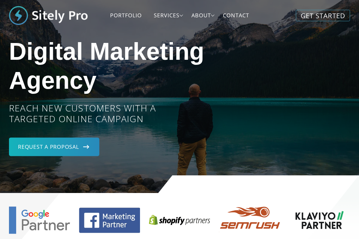 Kelowna Web Design - Sitely Pro homepage screenshot