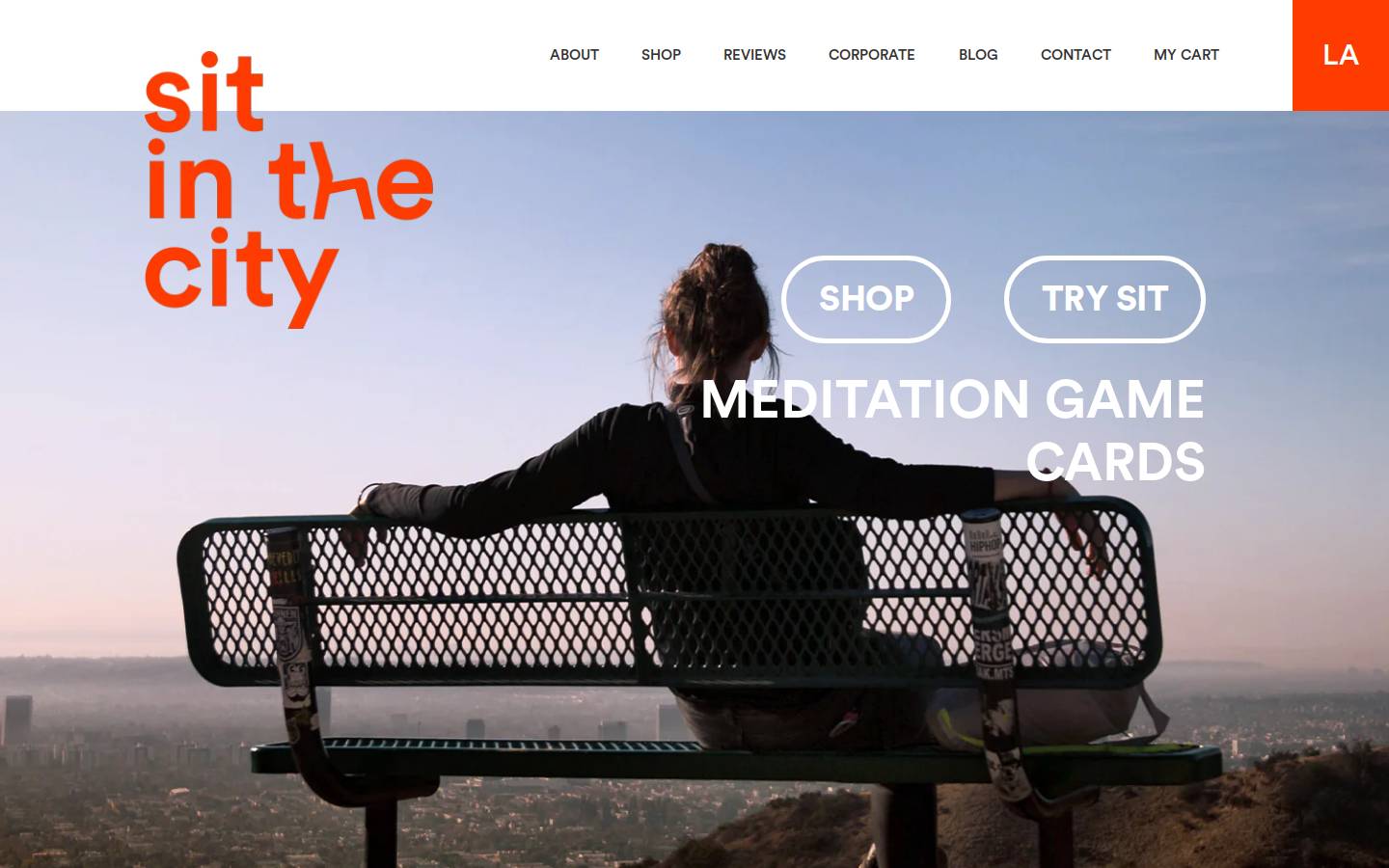 Sitinthecity homepage screenshot