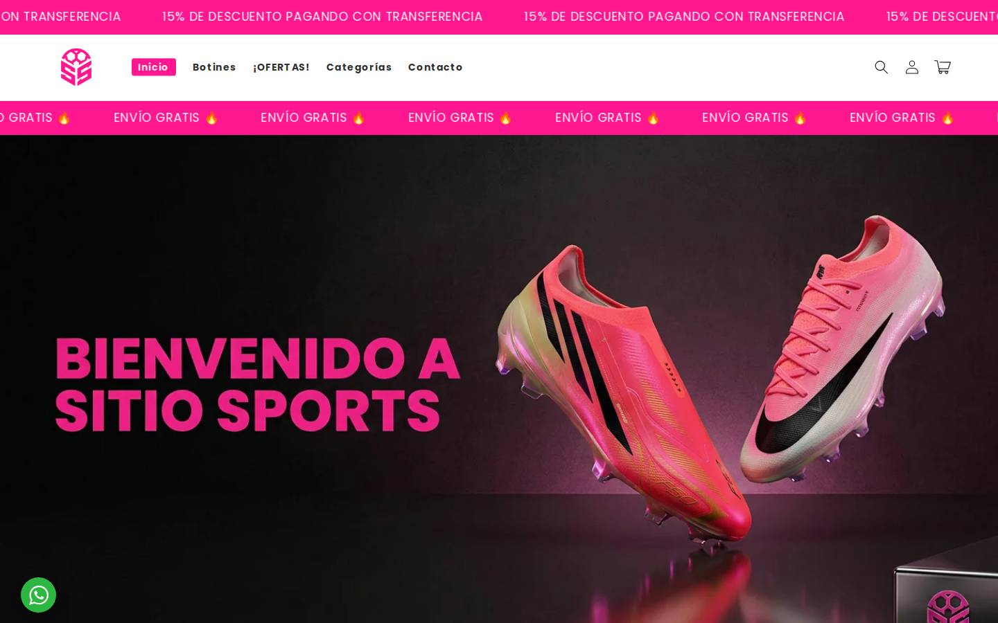 sitiosports.com homepage screenshot
