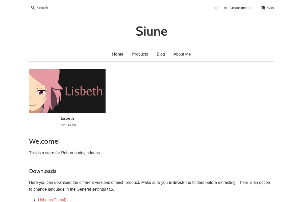 siune.io homepage screenshot