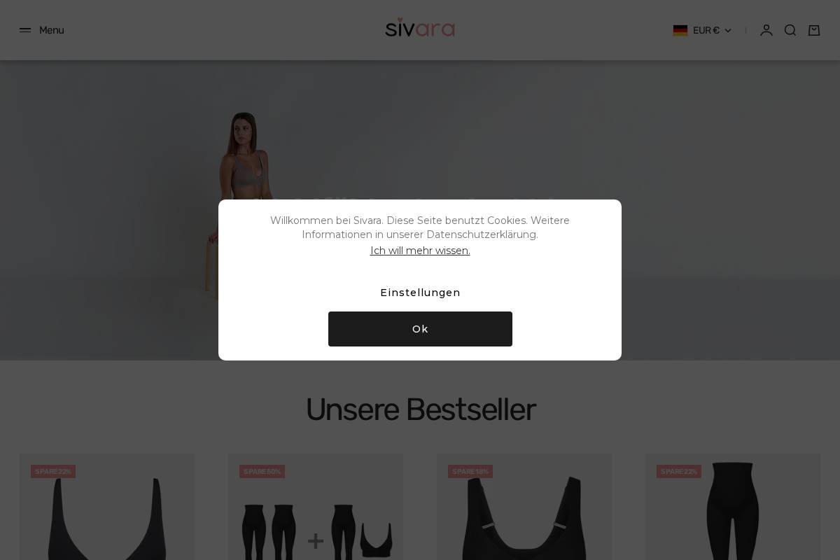 Sivara homepage screenshot