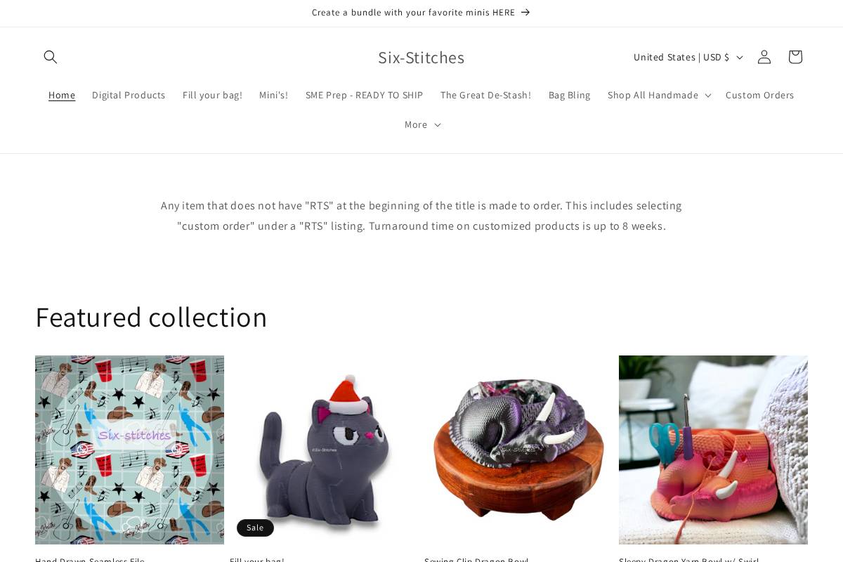 six-stitches.com homepage screenshot