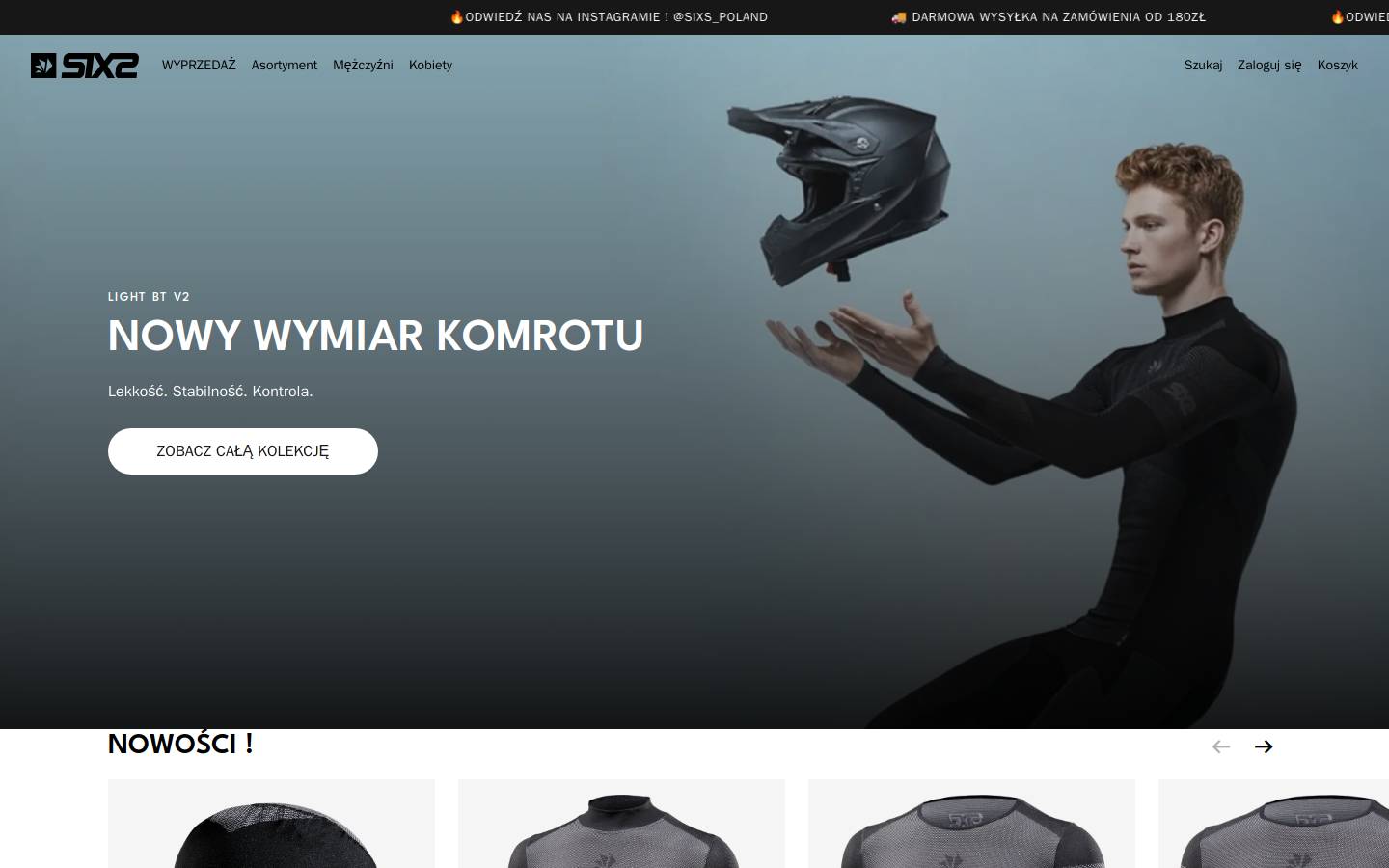 SIXS homepage screenshot