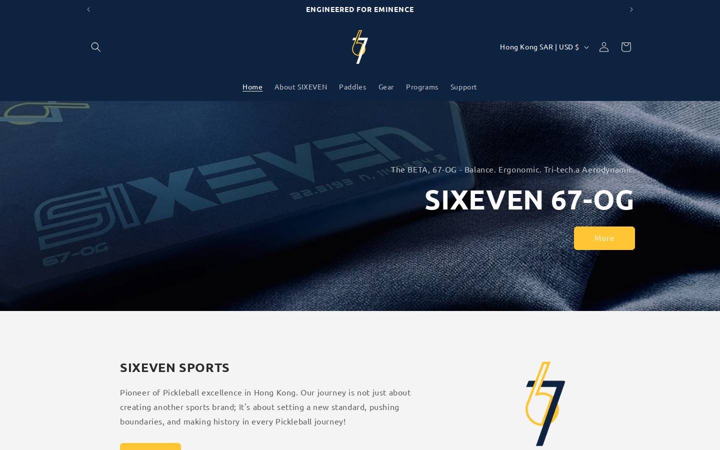 sixevensports.com homepage screenshot