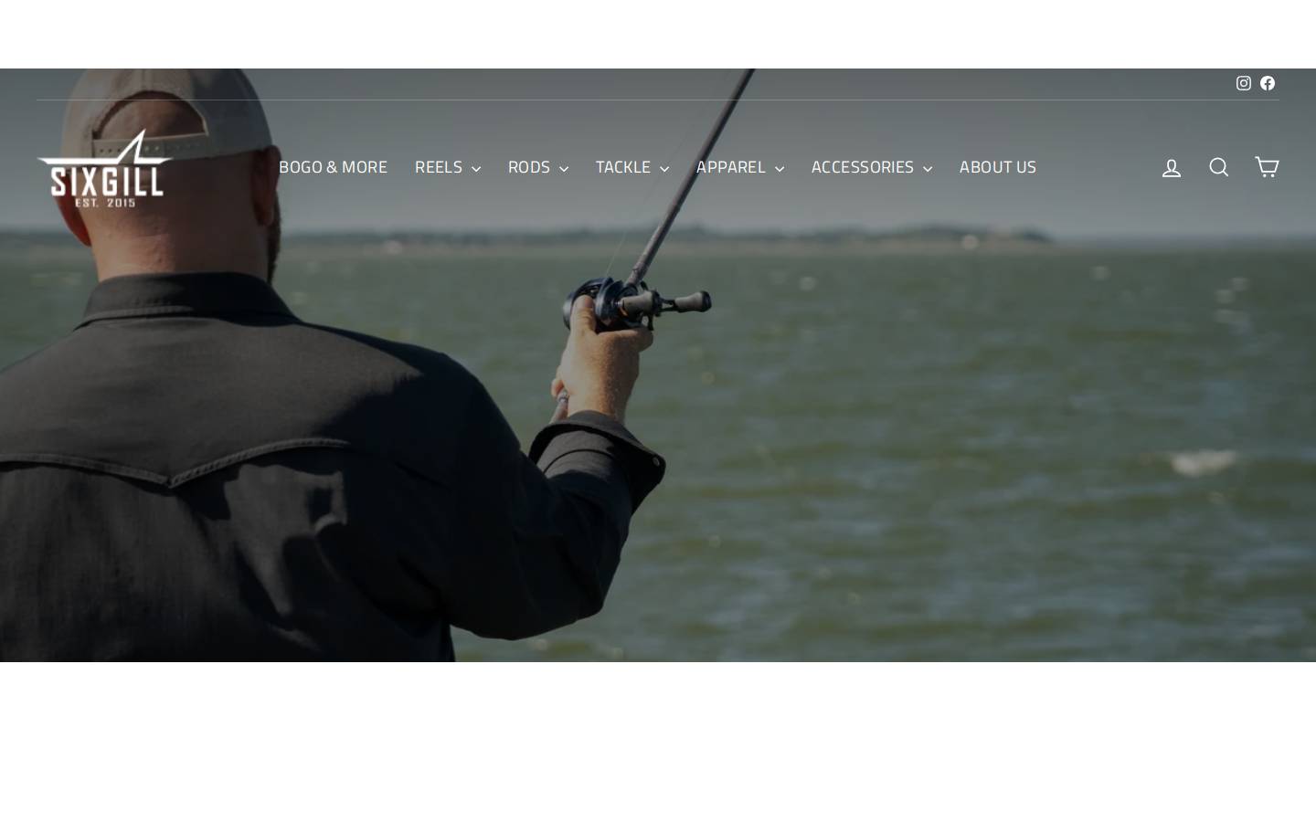 Sixgillfishing homepage screenshot