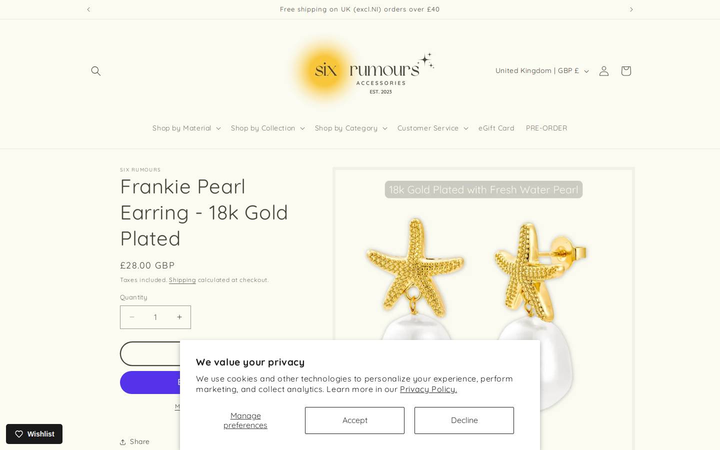 Sixrumours homepage screenshot