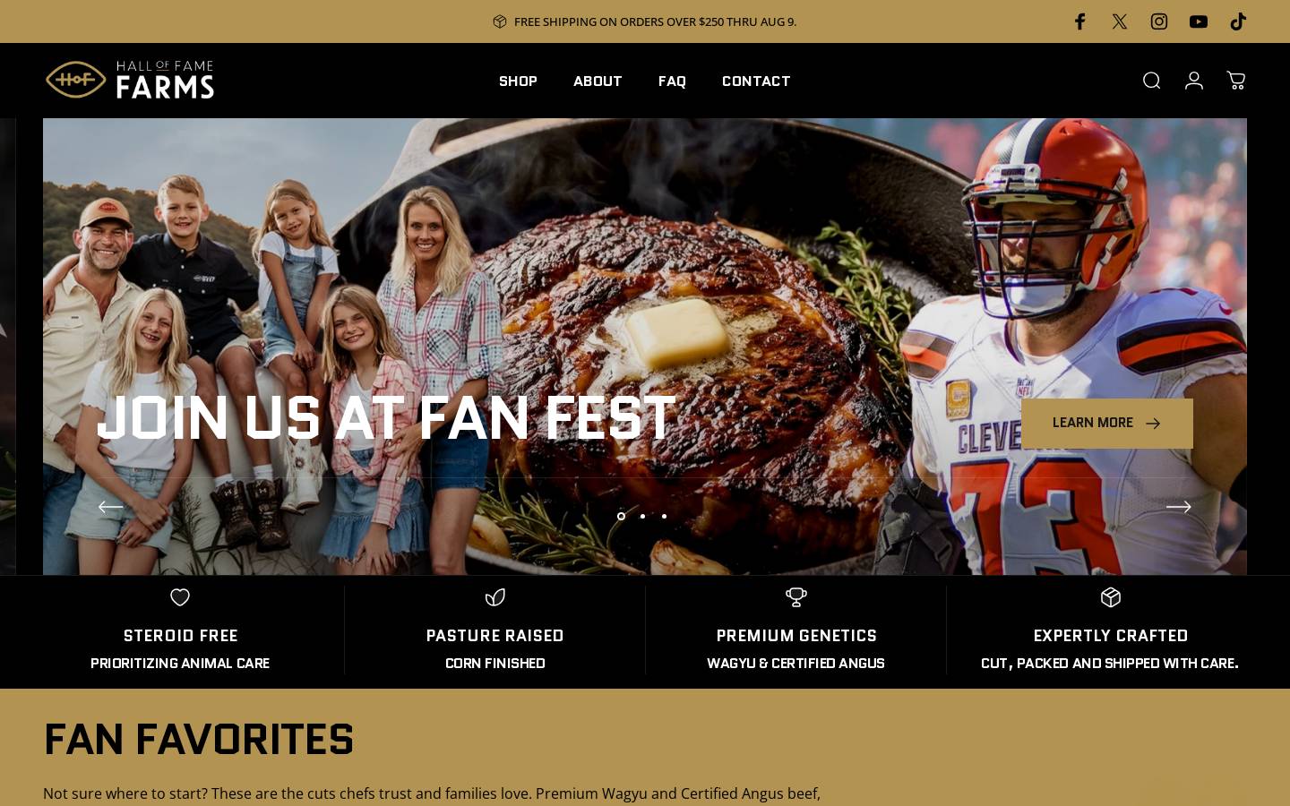 sixspringsfarms.com homepage screenshot