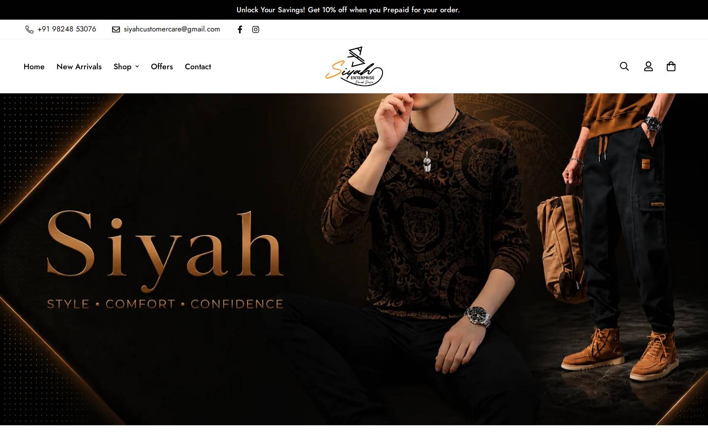 Siyahenterprise homepage screenshot