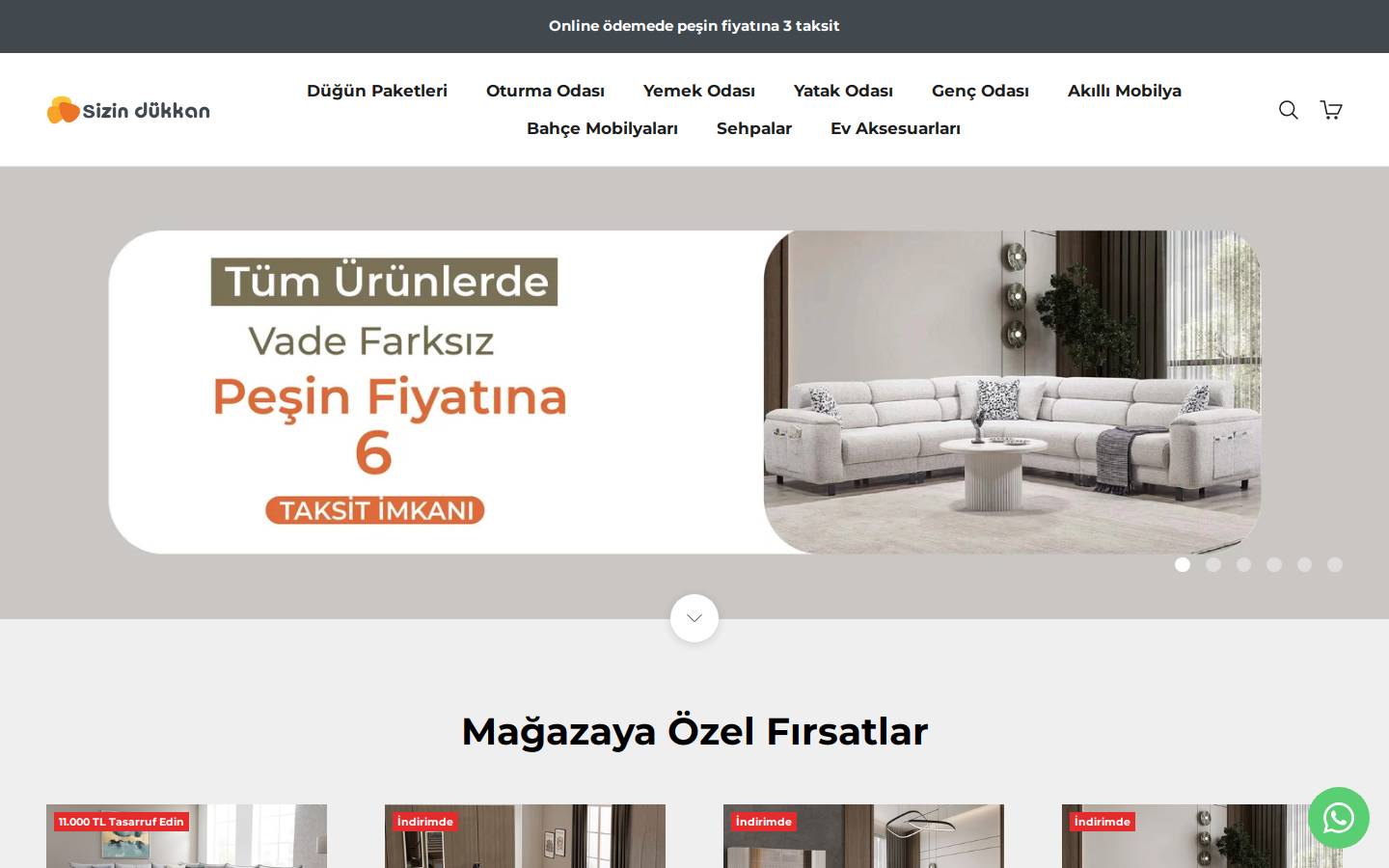 sizindukkan.com homepage screenshot