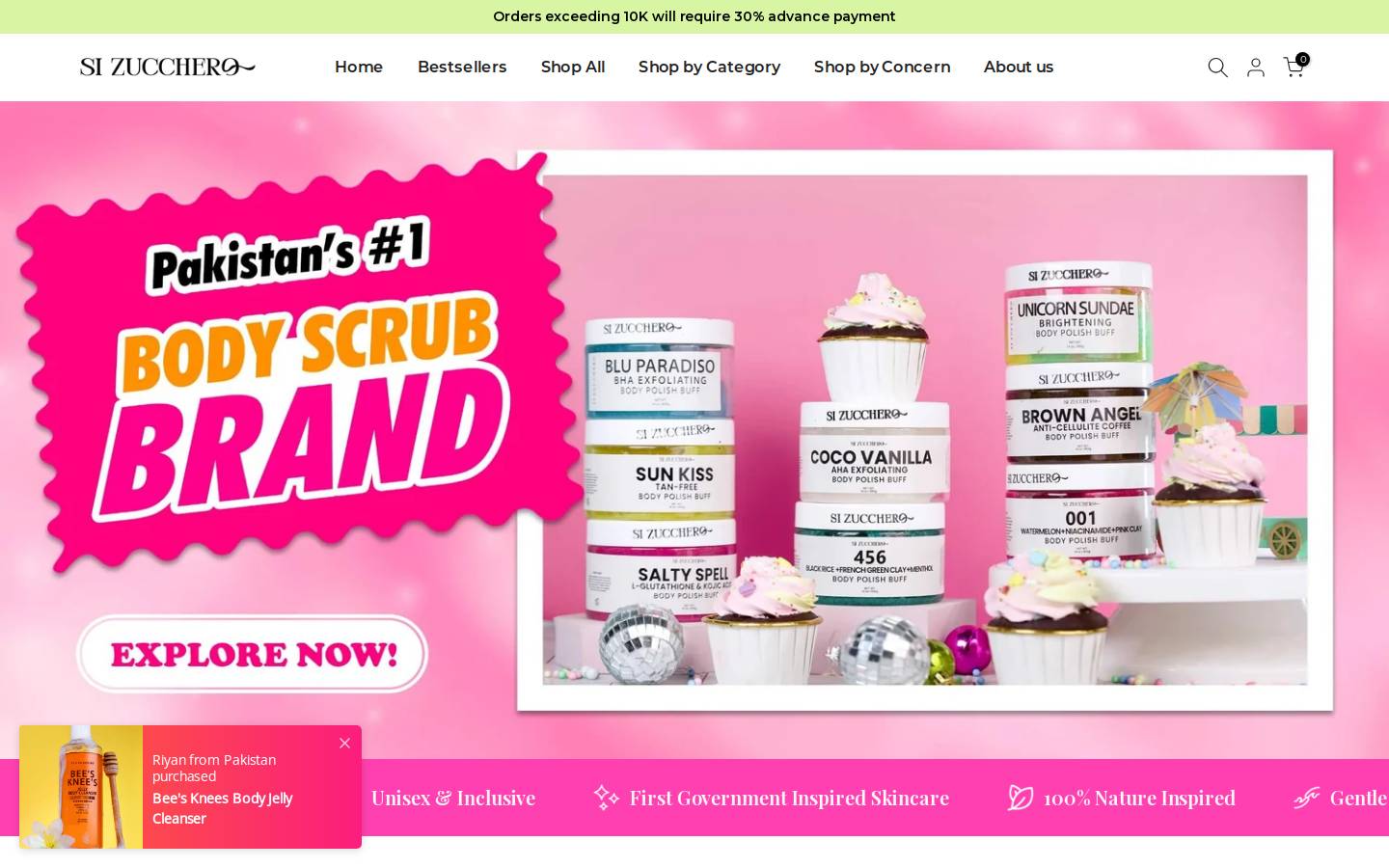 sizucchero.com homepage screenshot