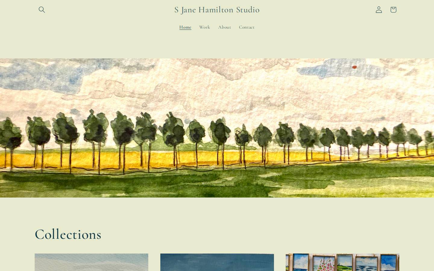 sjanehamilton.com homepage screenshot
