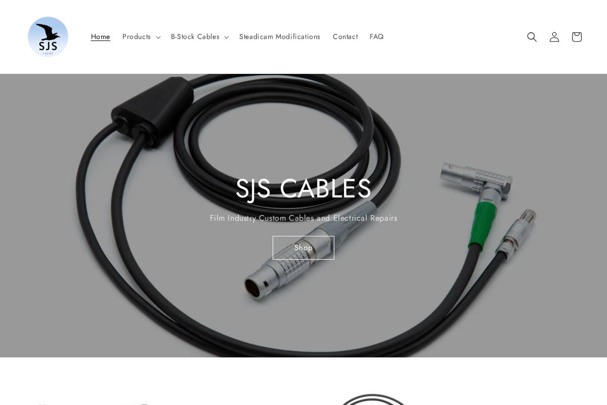 sjscables.com homepage screenshot