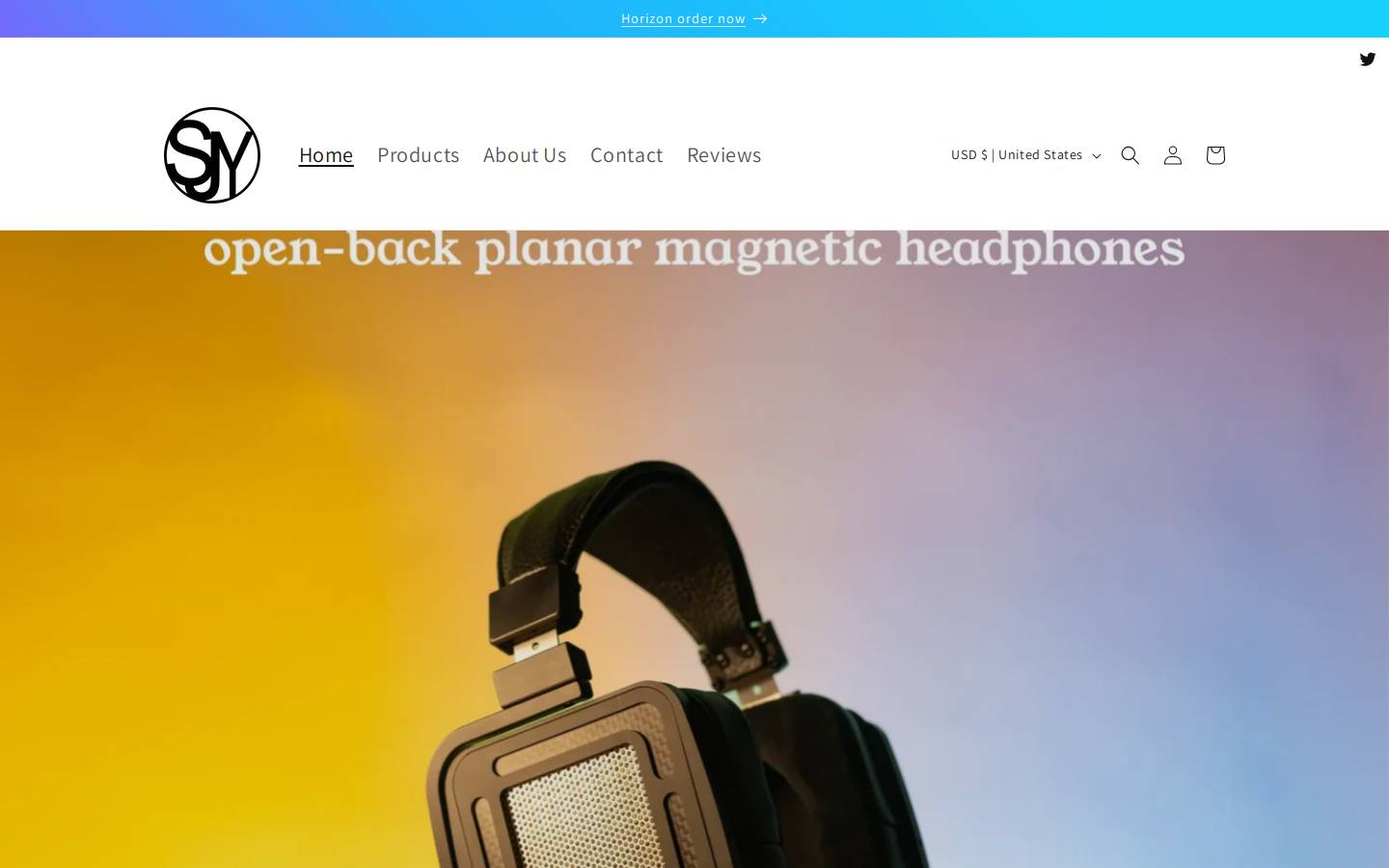 sjyaudio.com homepage screenshot