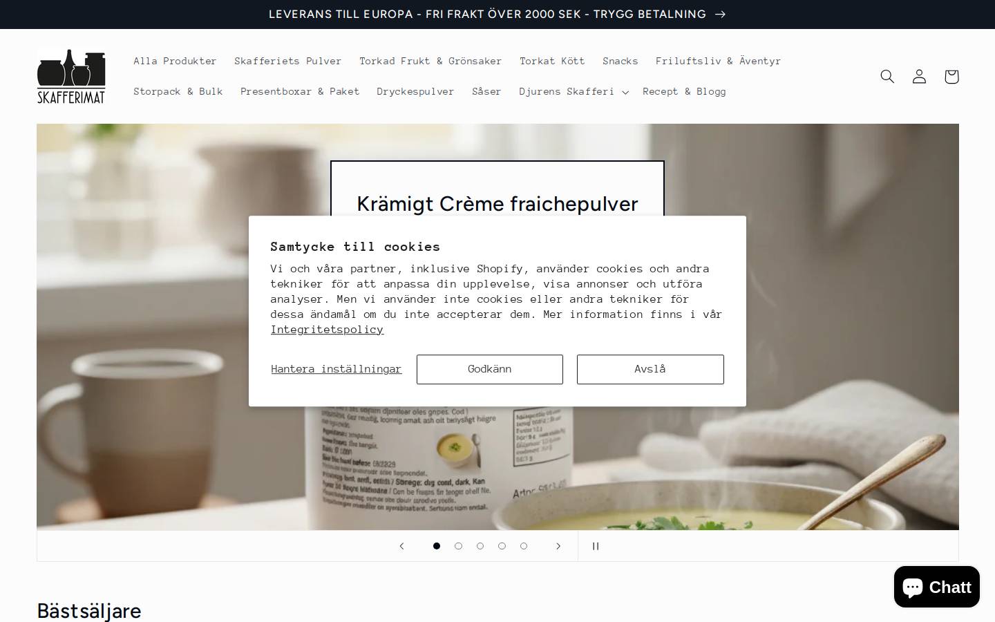 skafferimat.se homepage screenshot
