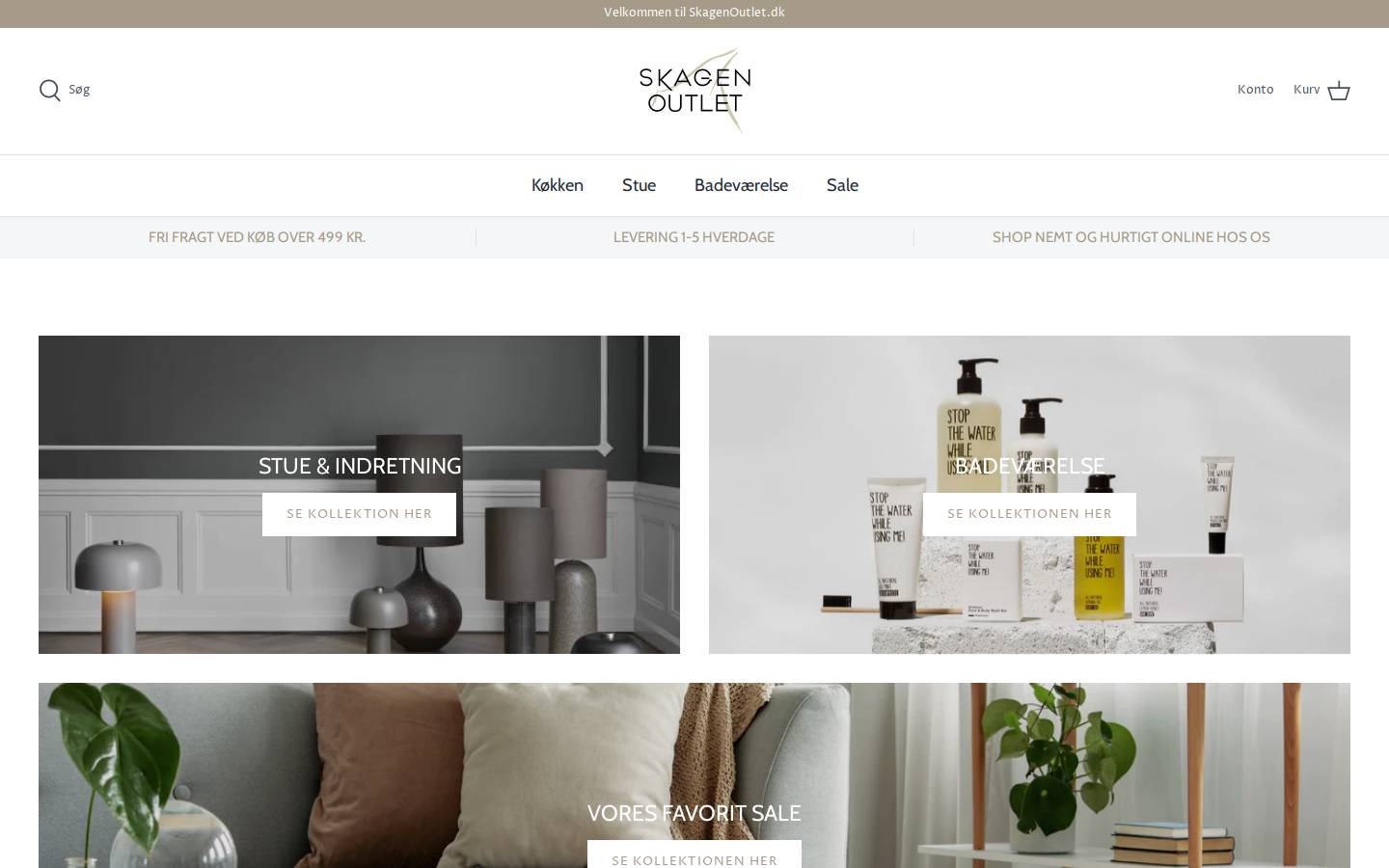 Skageninterioer homepage screenshot
