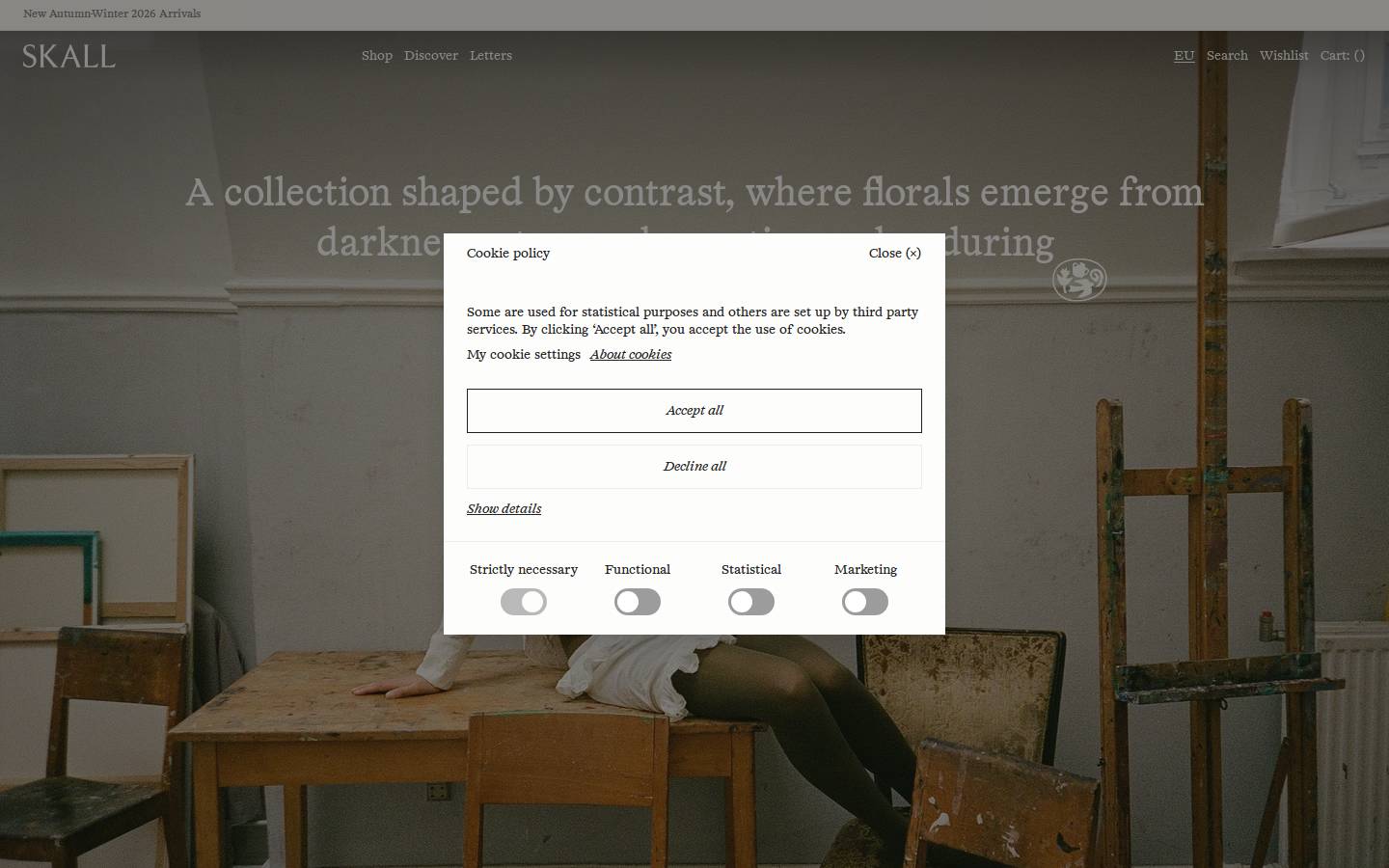 Skall Studio homepage screenshot