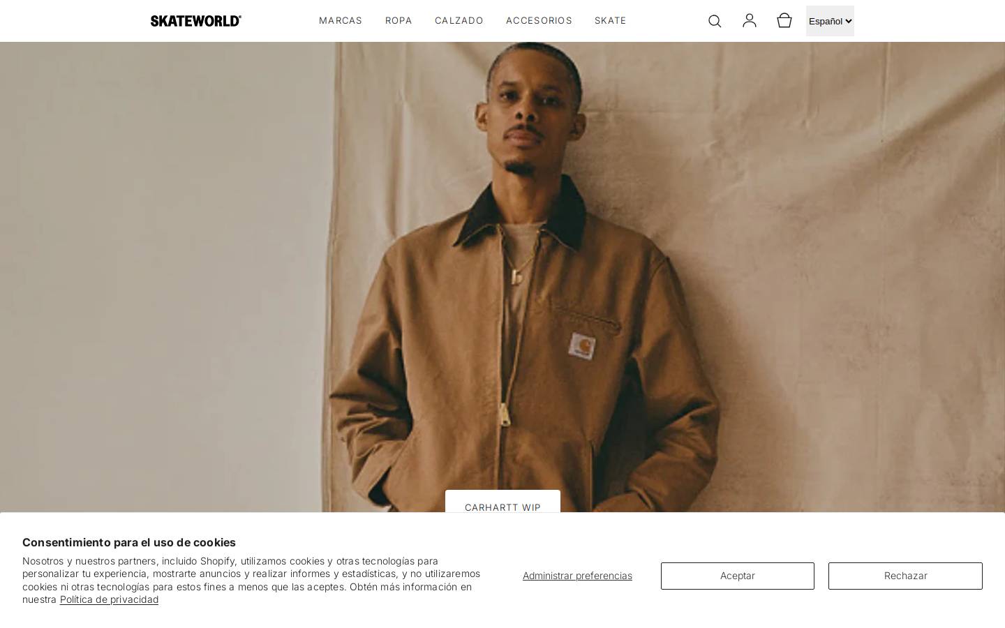 skateworld.es homepage screenshot
