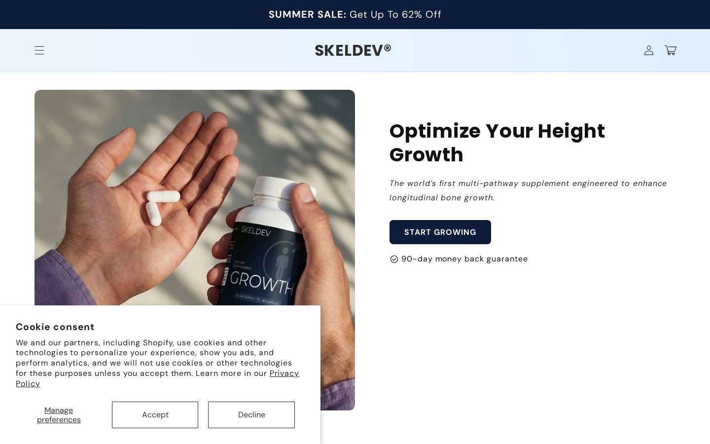 skeldev.com homepage screenshot