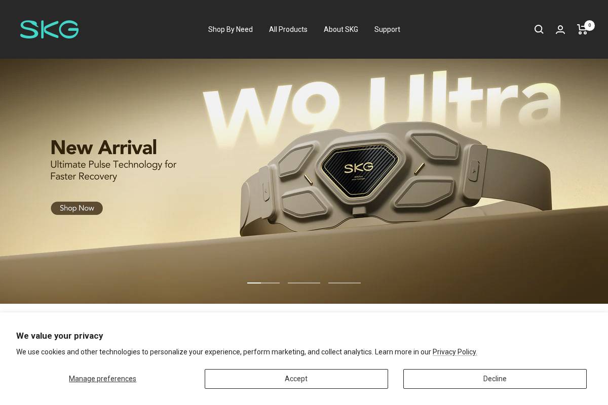 SKG  homepage screenshot