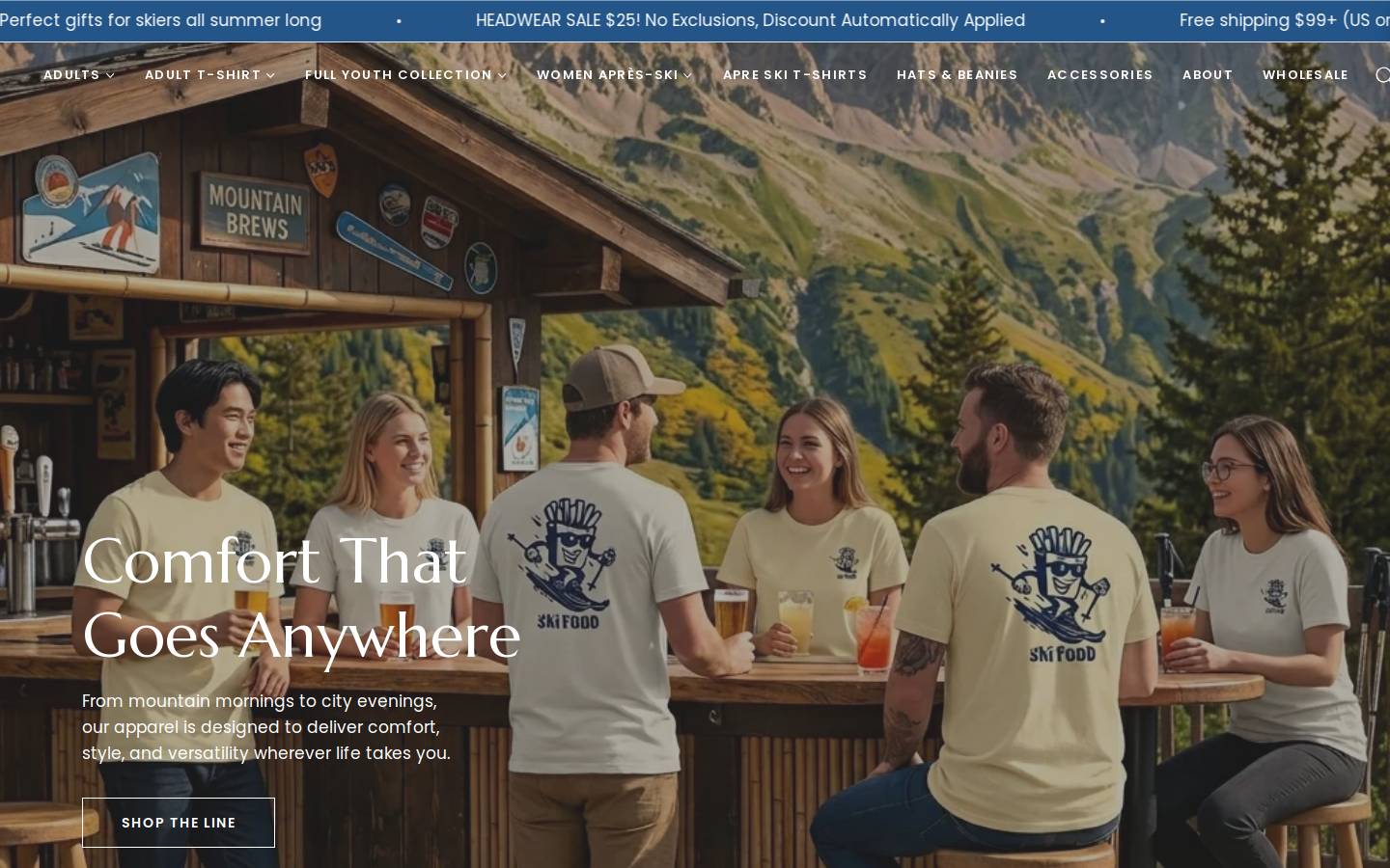 ski-food.com homepage screenshot