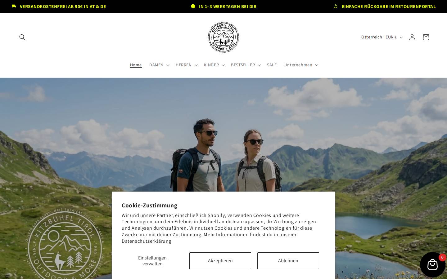 skiapparel-kitz.at homepage screenshot