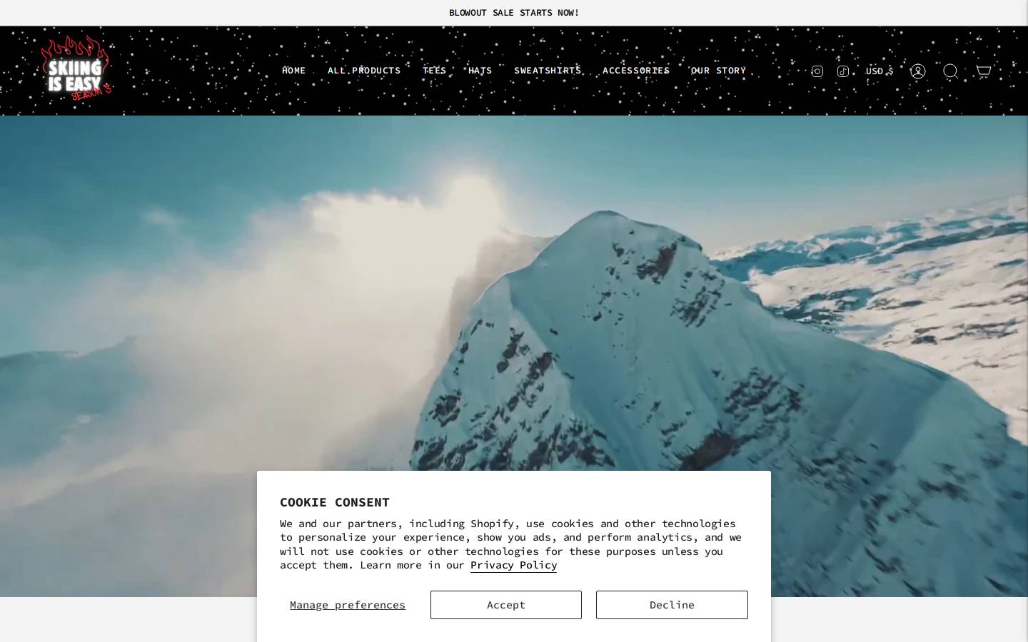 skiingiseasy.com homepage screenshot