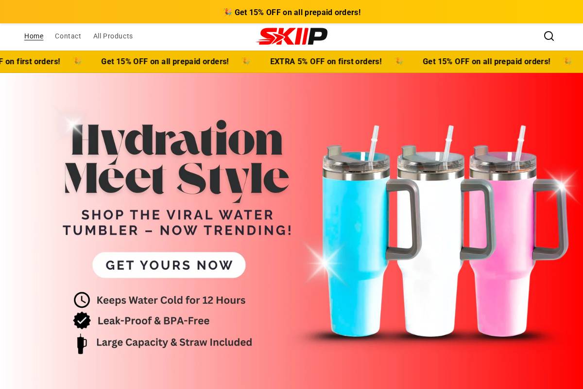 skiip.in homepage screenshot