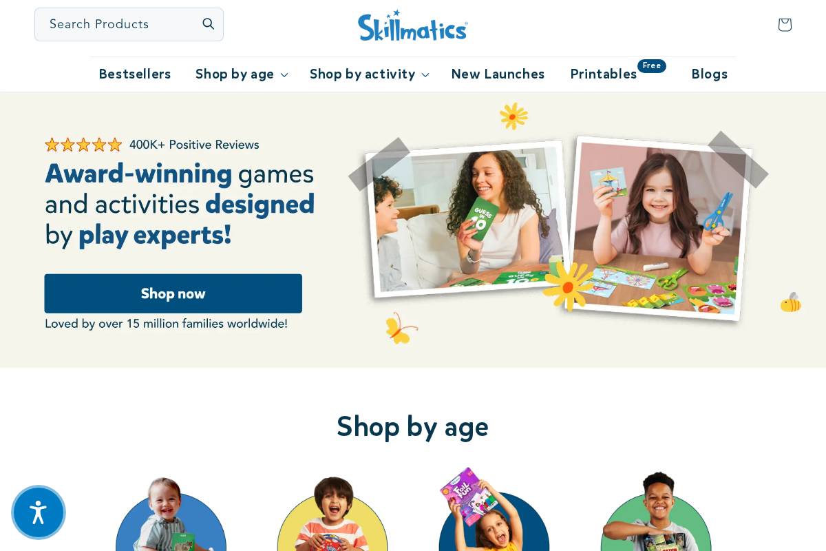 skillmaticsworld.com homepage screenshot