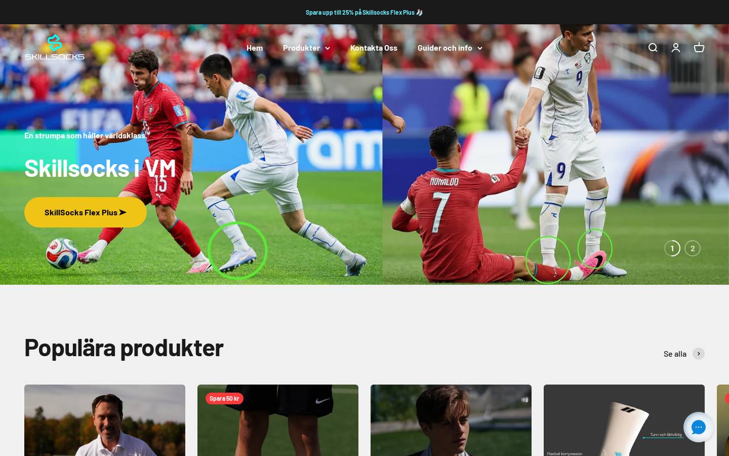 SkillSocks homepage screenshot