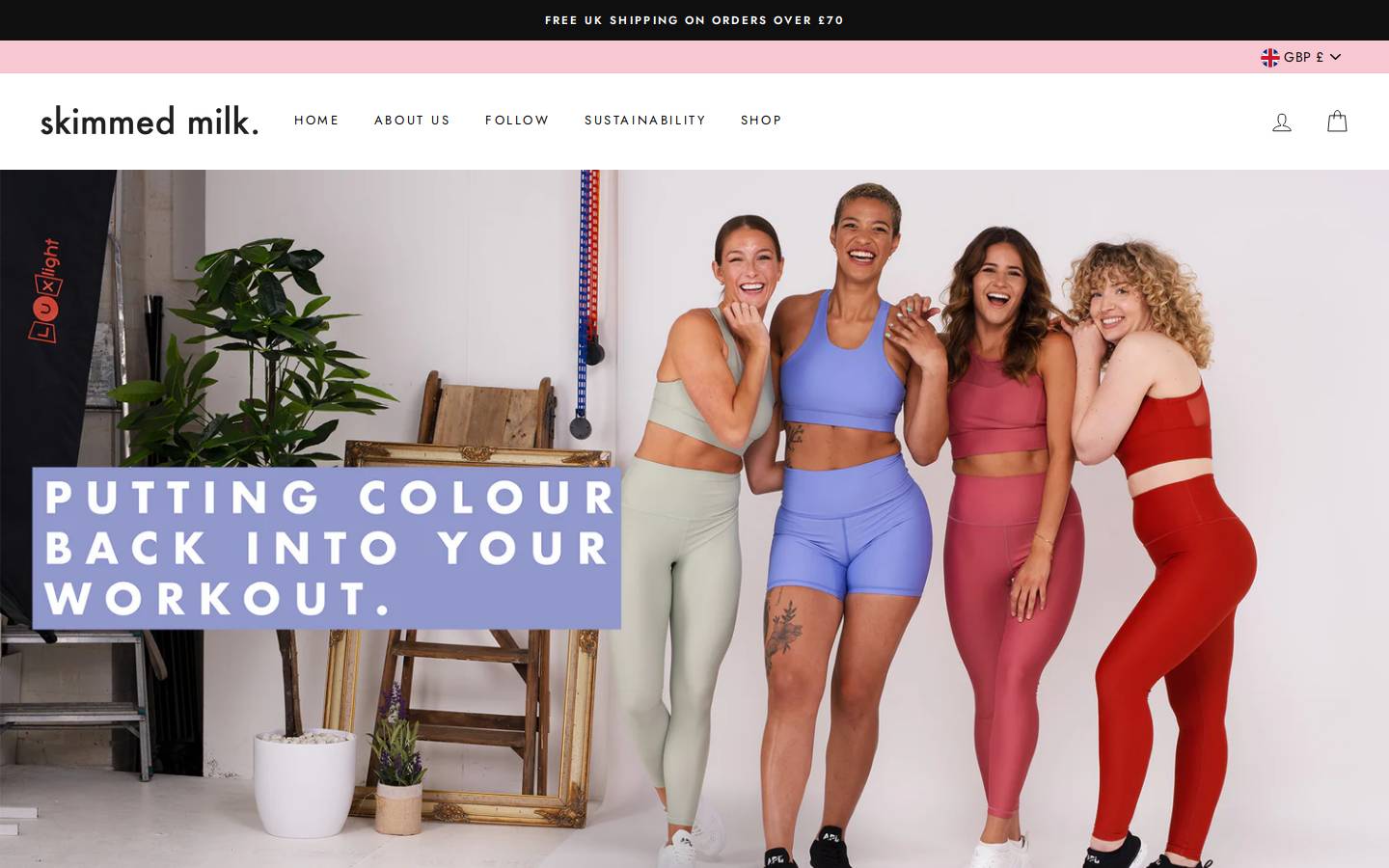 Skimmedmilk homepage screenshot