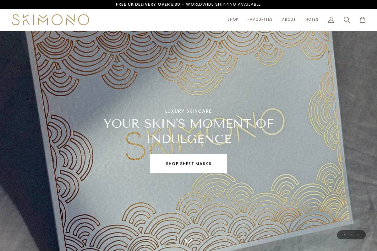 skimono.com homepage screenshot