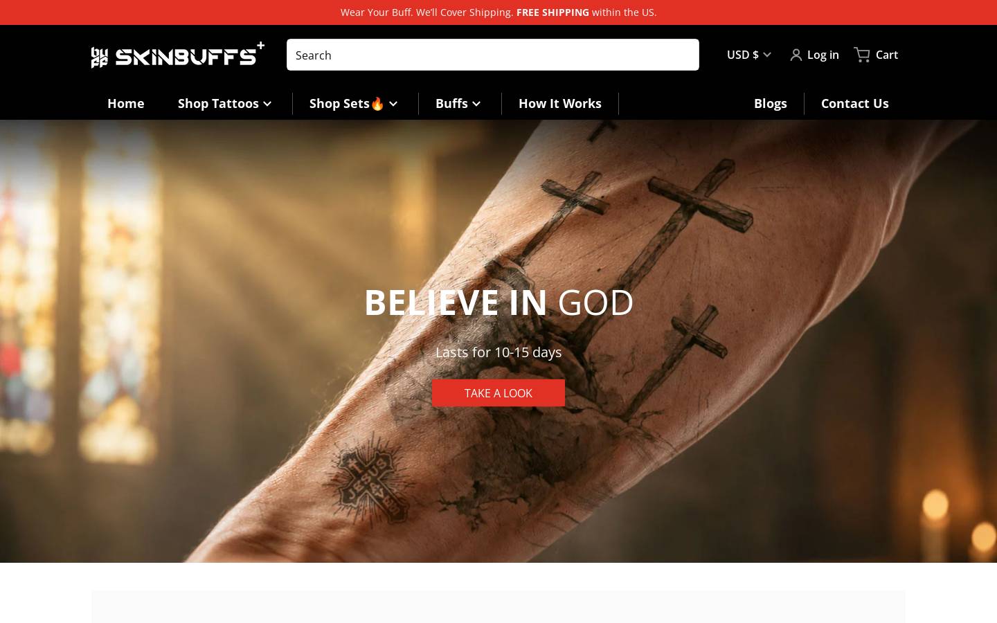 skinbuffs.com homepage screenshot
