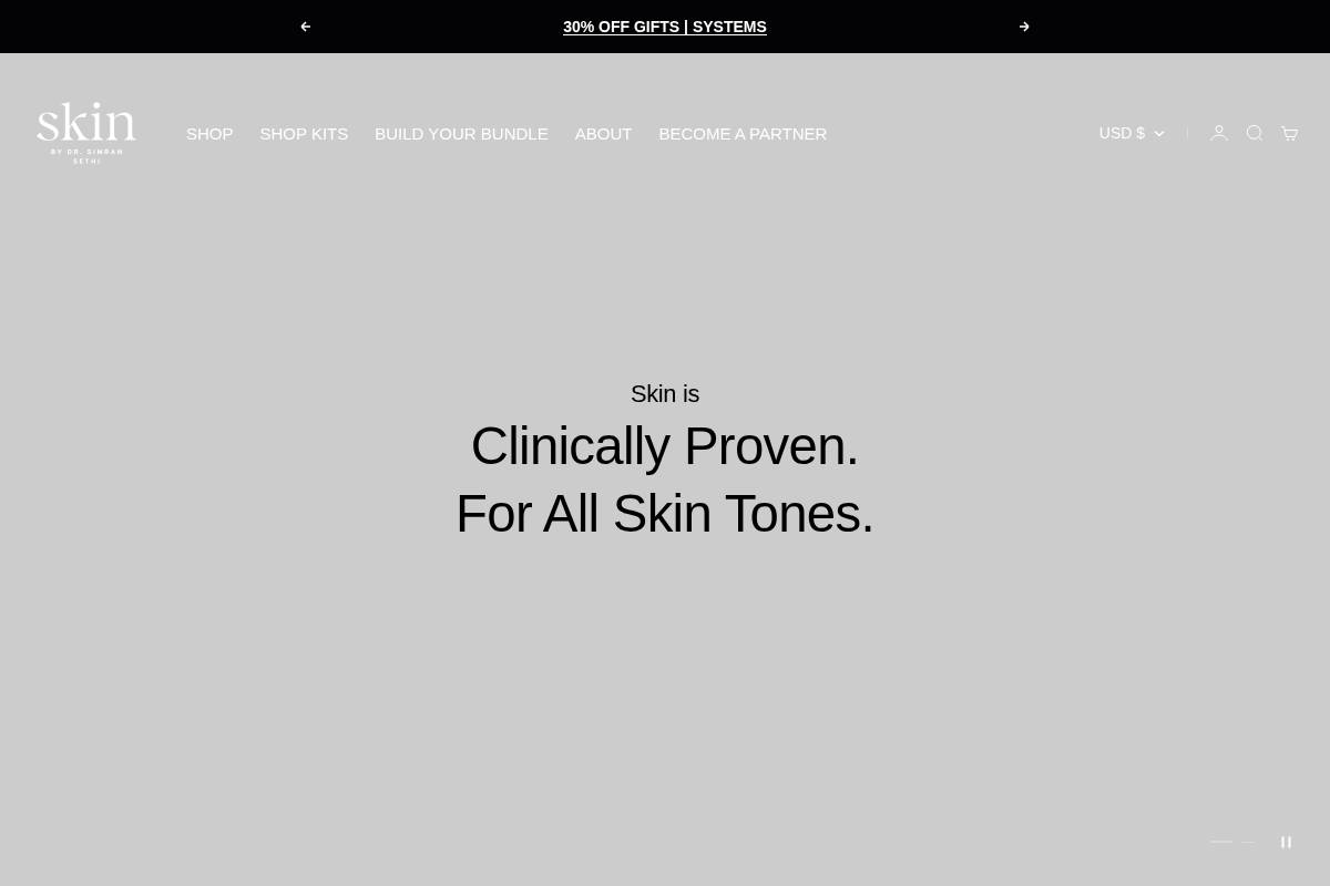 skinbydrsethi.com homepage screenshot
