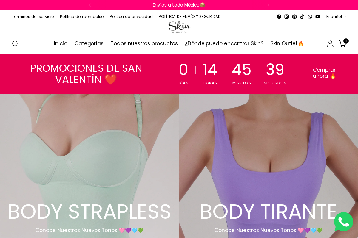 Skin By Erika Vega MX homepage screenshot