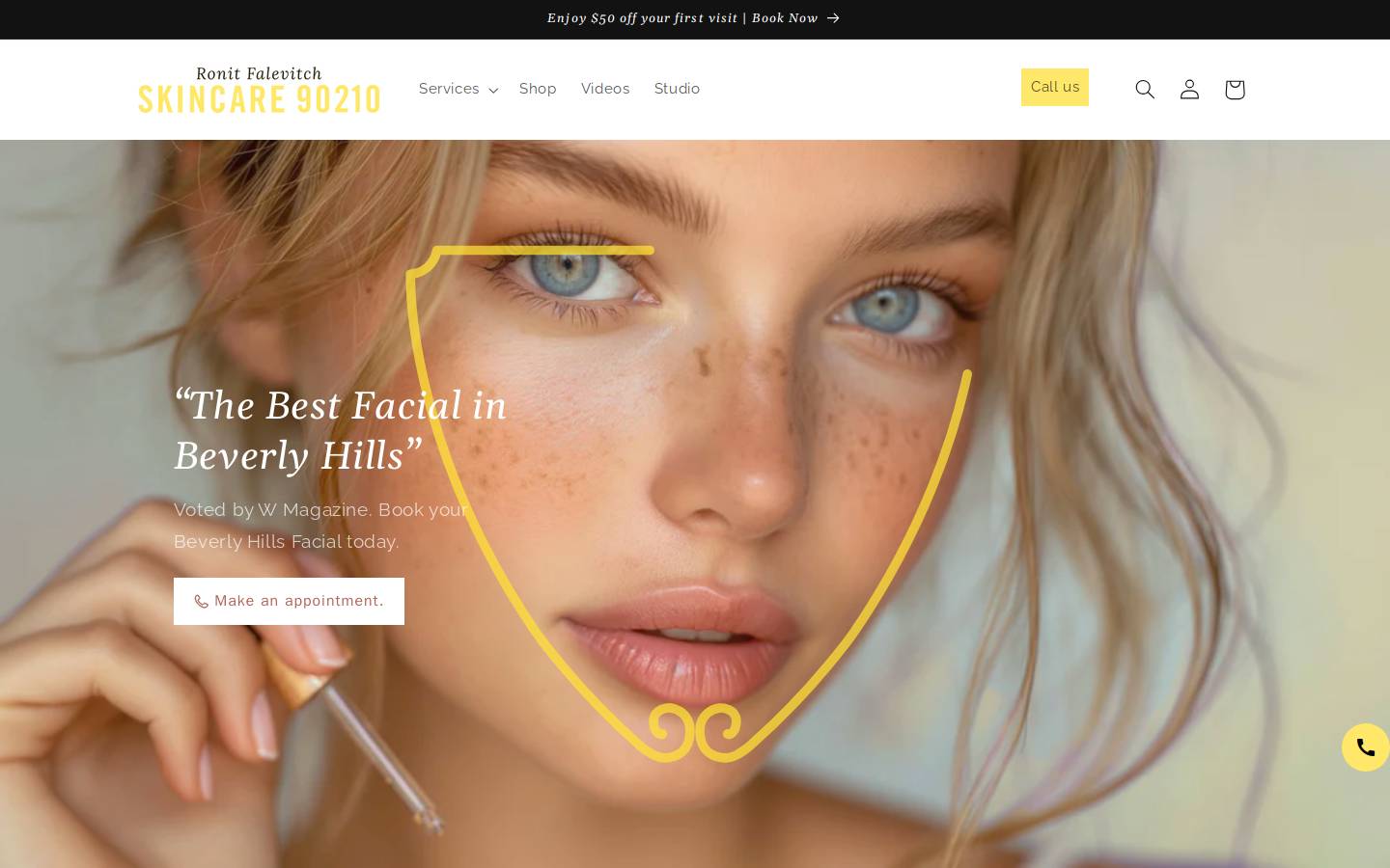 skincare90210.com homepage screenshot