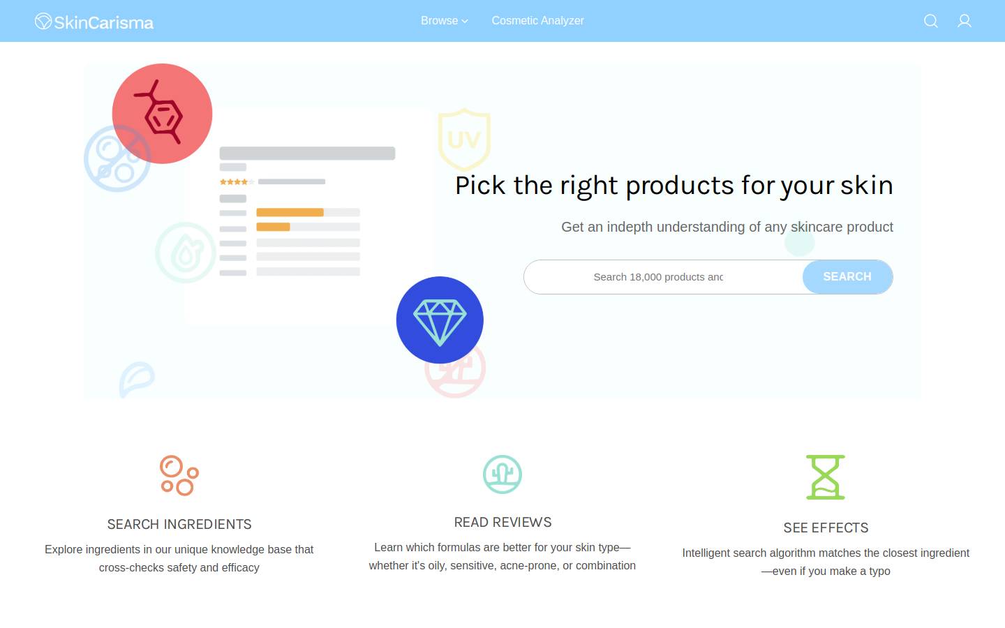 Skincarisma homepage screenshot