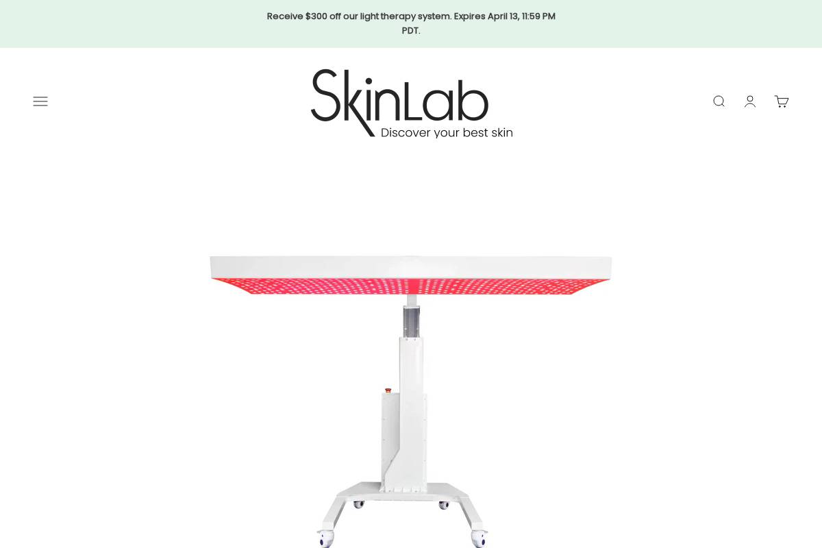 skinlab.co homepage screenshot