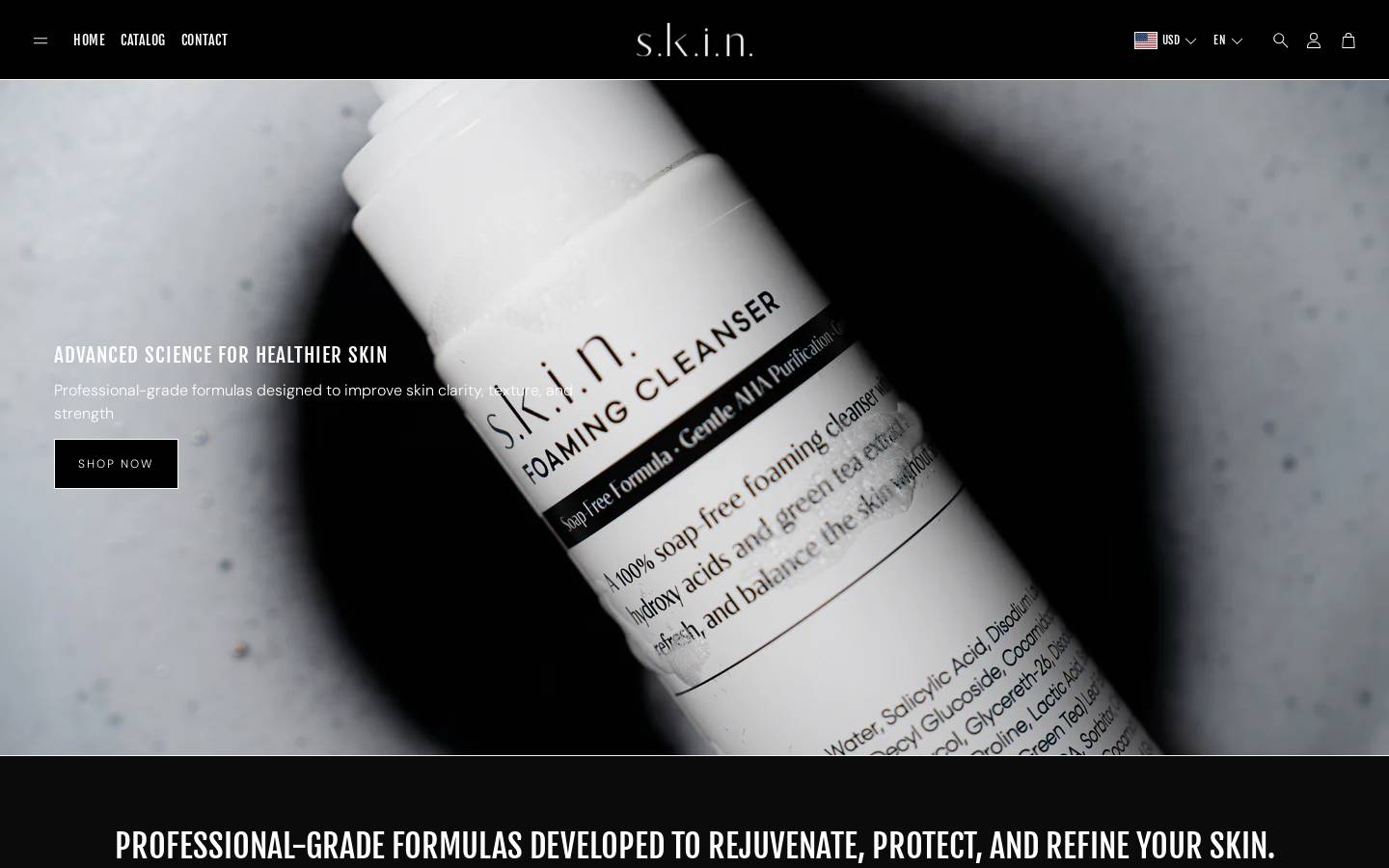 skinlabsco.com homepage screenshot