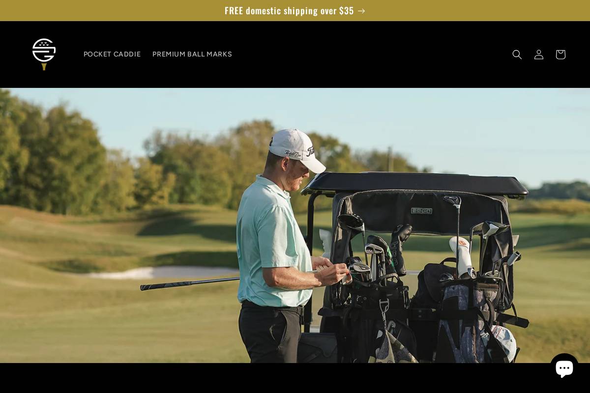 skinnygolf.com homepage screenshot