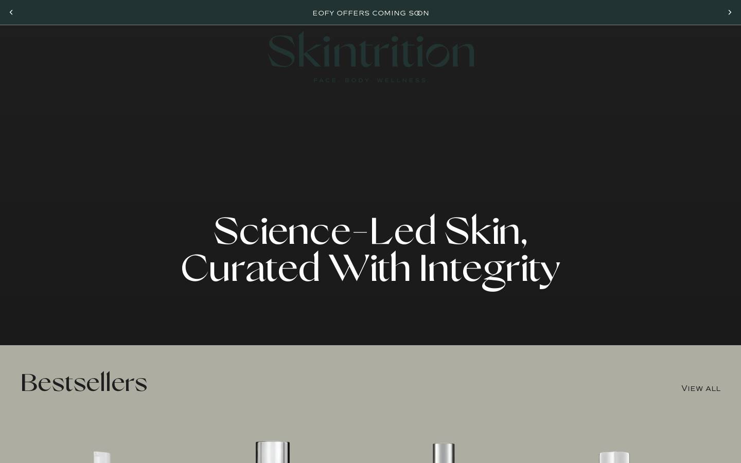 skintrition.shop homepage screenshot