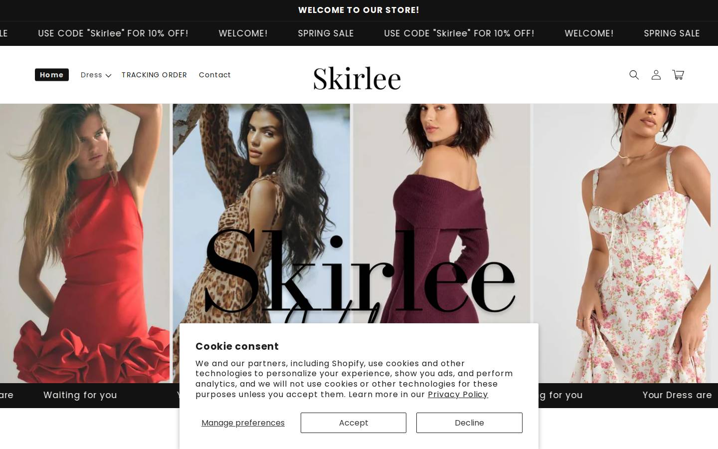 skirlee.com homepage screenshot