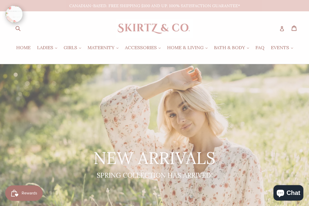 skirtznco.com homepage screenshot