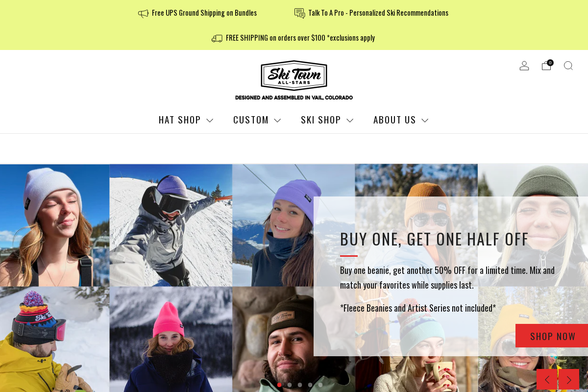 Ski Town All-Stars homepage screenshot