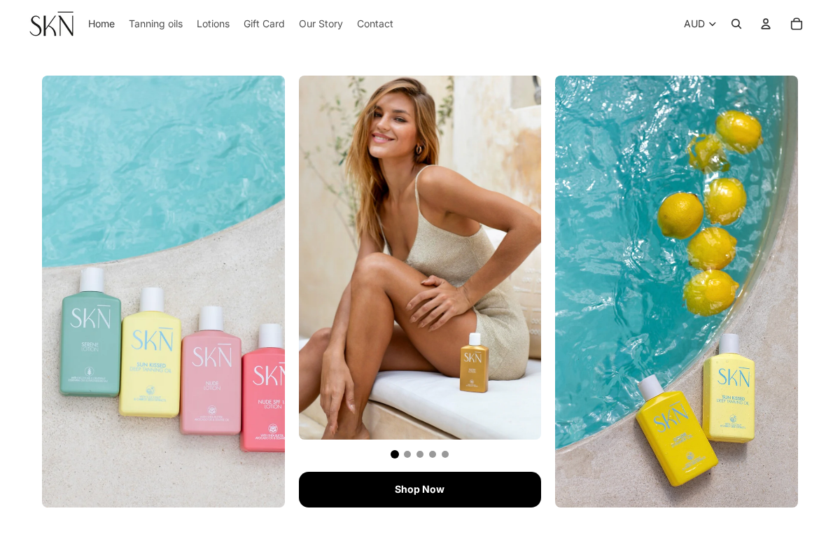 sknbrand.au homepage screenshot