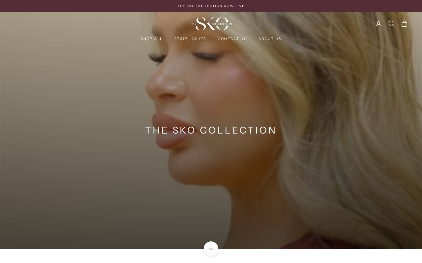 skocosmetics.com homepage screenshot