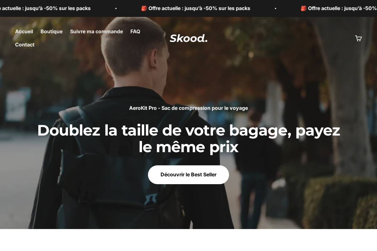 Skood. homepage screenshot