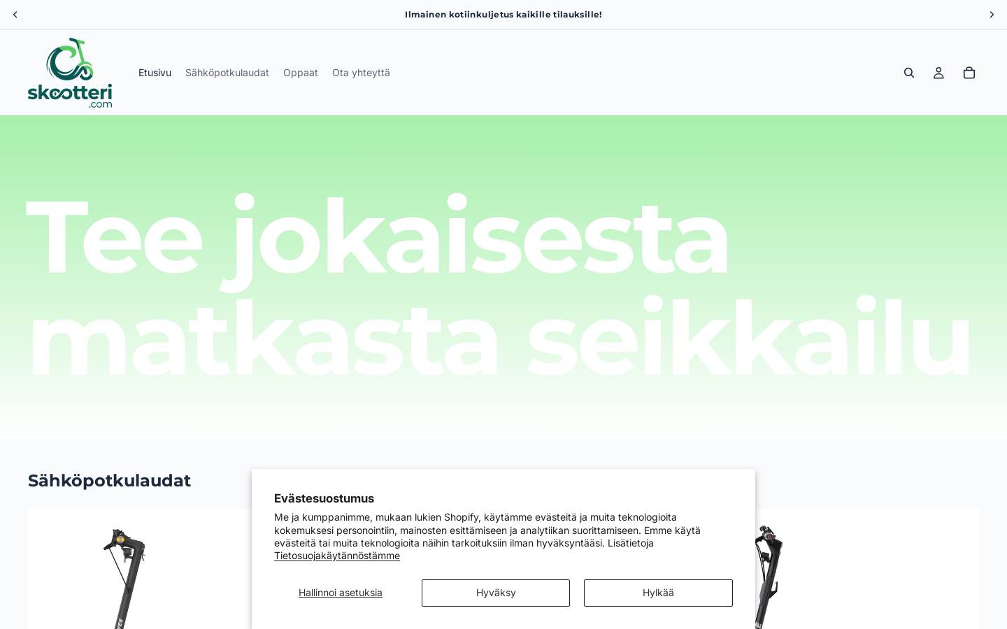 skootteri.com homepage screenshot